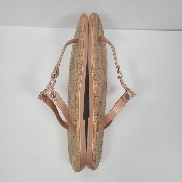 Michael Kors MK Mira Jelly Thong  Women's Rose Gold Sandals US Size 10 - Picture 5 of 8